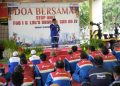 K.H. Hasan Makarim yang memimpin doa bersama mengawali pit stop unit LOC's grup, FOC I, & SRU. (ISTIMEWA)