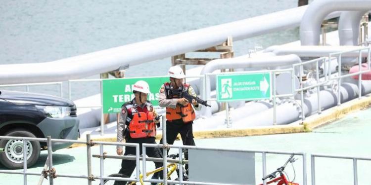 Kilang Cilacap menggelar simulasi ISPS Code. (ISTIMEWA)