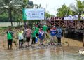 PT Kilang Pertamina Internasional (KPI) RU IV Cilacap menanam 2.023 tanaman mangrove di pulau Momongan. (ISTIMEWA)