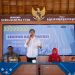 Anggota Komisi VI DPR RI Fraksi PDI Perjuangan, Adisatrya Suryo Sulisto saat memberikan materi dalam sosialisasi dengan mengusung tema "Sektor Konstruksi, Membangun Negeri Membangun Masyarakat” di Kantor Kecamatan Sumpiuh Kabupaten Banyumas. (ISTIMEWA)