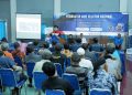 PUC PT. Pertamina Lubricants dan Sales Region IV menggelar kegiatan bertajuk "Pembekalan Perawatan Mesin Tempel dan Kepelumasan" bertempat di Gedung DPC Himpunan Nelayan Seluruh Indonesia (HNSI) Kabupaten Cilacap. Tampak para nelayan dengan seksama menyimak paparan yang disampaikan pemateri. (ISTIMEWA)