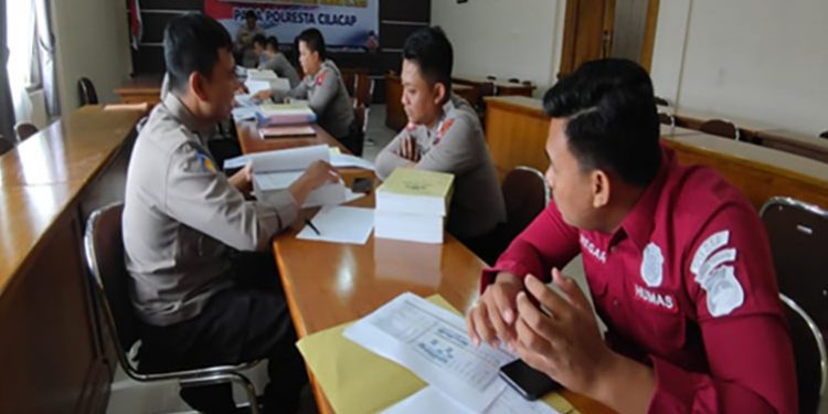 Tim Internal Audit Polresta Cilacap melakukan supervisi terhadap seluruh unit satuan kerja. (ISTIMEWA)