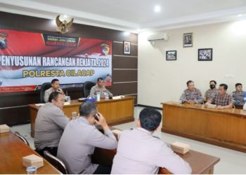 Polresta melaksanakan rapat penyusunan Rancangan Renja TA 2024. (ISTIMEWA)