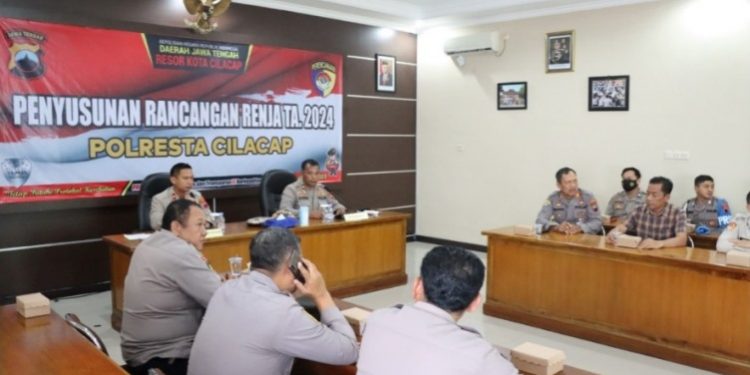 Polresta melaksanakan rapat penyusunan Rancangan Renja TA 2024. (ISTIMEWA)