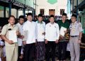 Menteri ATR/Kepala BPN, Nusron Wahid usai menyerahkan sertipikat tanah wakaf di Pesantren Darut Tauhid, Purworedjo, Jawa Tengah. (ISTIMEWA)