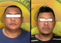 Dua pria asal Cilacap ini ditangkap Satnarkoba Polresta Cilacap usai tercyduk simpan sabu di dalam mobil. (ISTIMEWA)