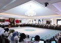 Menteri Agraria dan Tata Ruang/Kepala Badan Pertanahan Nasional (ATR/BPN), Nusron Wahid, mengikuti Sidang Kabinet Paripurna yang dipimpin oleh Presiden Republik Indonesia (RI), Prabowo Subianto, di Istana Negara, Jakarta, Senin (05/05/2025). (FOTO : ISTIMEWA)