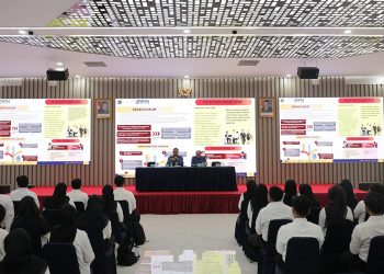 Kepala Badan Pengembangan Sumber Daya Manusia (BPSDM), Agustyarsyah, yang hadir mewakili Sekjen Kementerian ATR/BPN membuka Pembekalan Calon Pegawai Negeri Sipil (CPNS) Tahun Anggaran (TA) 2024 pada Senin (02/06/2025), di Aula Prona, Kementerian ATR/BPN, Jakarta. (FOTO : ISTIMEWA)