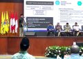 Menteri ATR/BPN, Nusron Wahid, saat jadi pembicara dalam acara Pengukuhan dan Orientasi Nasional PB IKA-PMII di Jakarta, Minggu (13/07/2025). (FOTO : ISTIMEWA)