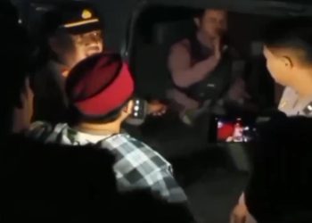 Tersangka HH, Pelaku pencabulan terhadap anak kandung sendiri diamankan petugas Polsek Majenang. (ISTIMEWA)