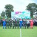 KPI RU IV Cilacap bersama TNI menggelar Apel Kesiapsiagaan Pengamanan Instalasi Strategis Pertamina di lapangan komplek Head Office (HO) Kilang Cilacap, Senin (1/12/2025). (ISTIMEWA)